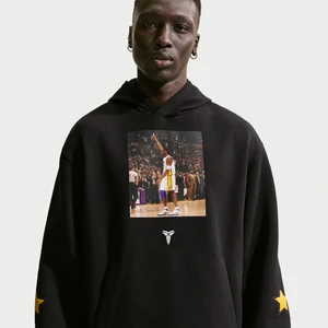 Męska bluza nierozpinana z kapturem z dzianiny do koszykówki Dri-FIT Kobe - Czerń Nike