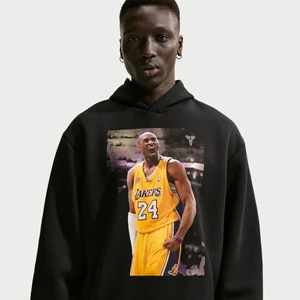 Męska bluza nierozpinana z kapturem z dzianiny do koszykówki Dri-FIT Kobe - Czerń Nike