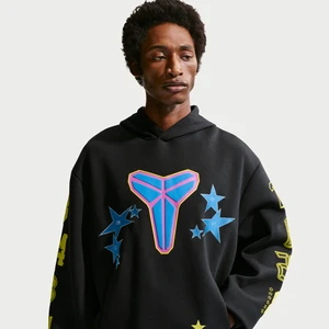 Męska bluza nierozpinana z kapturem z dzianiny do koszykówki Kobe - Czerń Nike