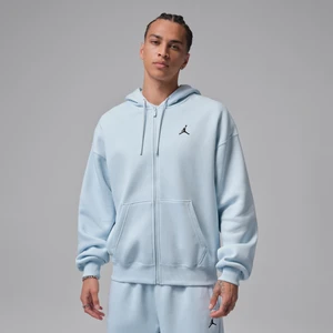 Męska bluza o kroju oversize z kapturem i zamkiem na całej długości Jordan Brooklyn Fleece - Niebieski