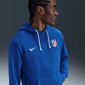 Męska bluza piłkarska z kapturem Nike Dri-FIT Atlético Madryt Standard Issue - Niebieski