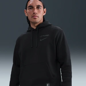 Męska bluza piłkarska z kapturem Nike Tottenham Hotspur Club - Czerń