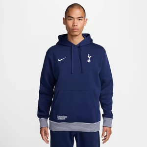 Męska bluza piłkarska z kapturem Nike Tottenham Hotspur Club - Niebieski