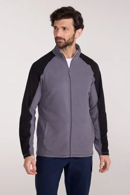 Męska bluza polarowa Ashbourne z zamkiem na całej długości - Grey Mountain Warehouse