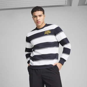 Męska bluza PUMA Class w paski, Odzież, Niebieski,