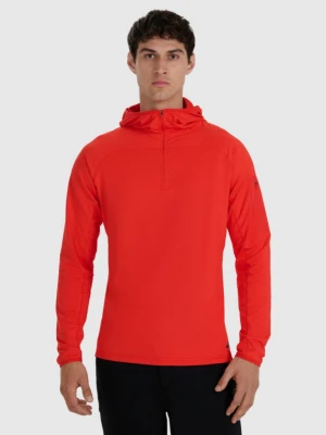 Męska bluza trekkingowa 4F 4FWAW25TFSWM590 - pomarańczowa