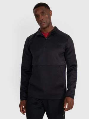 Męska bluza treningowa bez kaptura 4F 4FWAW25TFSWM561 - czarna