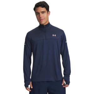 Męska bluza treningowa nierozpinana bez kaptura Under Armour UA Tech Utility 1/4 Zip - granatowa