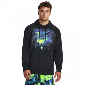 Męska bluza treningowa nierozpinana z kapturem Under Armour Project Rock Hwt Terry HD - czarna