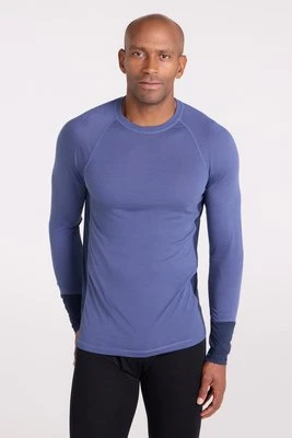Męska bluza z długim rękawem Arcs Merino Baselayer - Navy Mountain Warehouse