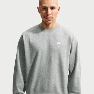 Męska bluza z dzianiny dresowej Nike Club - Szary