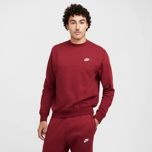 Męska bluza z dzianiny Nike Sportswear Club - Czerwony