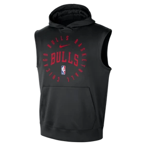 Męska bluza z kapturem bez rękawów Nike Dri-FIT NBA Chicago Bulls Spotlight - Czerń