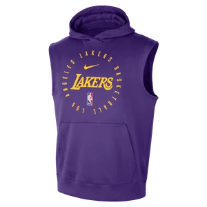 Męska bluza z kapturem bez rękawów Nike Dri-FIT NBA Los Angeles Lakers Spotlight - Fiolet