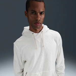 Męska bluza z kapturem do koszykówki Nike Dri-FIT Standard Issue - Biel