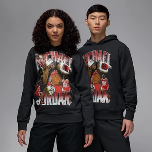 Męska bluza z kapturem i grafiką Jordan Flight Fleece - Czerń