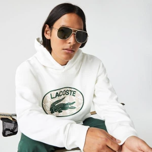 Męska Bluza Z Kapturem I Monogramem Loose Fit Lacoste