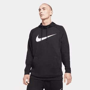 Męska bluza z kapturem i nadrukiem do fitnessu Nike Dry Graphic - Czerń