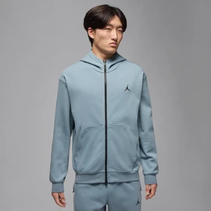 Męska bluza z kapturem i zamkiem na całej długości Dri-FIT Jordan Sport Hoop Fleece - Szary