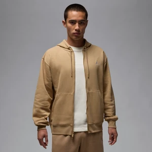 Zdjęcie produktu Męska bluza z kapturem i zamkiem na całej długości Jordan Brooklyn Fleece - Brązowy