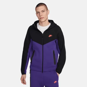 Męska bluza z kapturem i zamkiem na całej długości Nike Sportswear Tech Fleece Windrunner - Fiolet