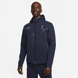 Męska bluza z kapturem i zamkiem na całej długości Nike Tottenham Hotspur Tech Fleece Windrunner - Niebieski