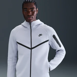 Męska bluza z kapturem i zamkiem na całej długości Windrunner Nike Tech - Szary