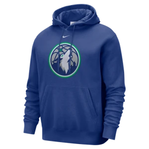 Męska bluza z kapturem Minnesota Timberwolves Nike Club - Niebieski