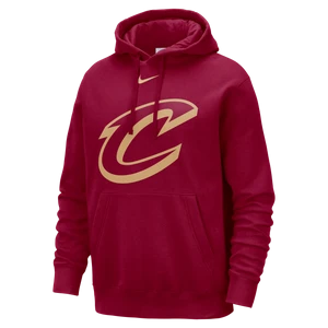 Męska bluza z kapturem NBA Nike Cleveland Cavaliers Club - Czerwony