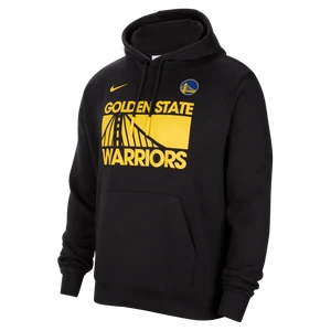 Męska bluza z kapturem NBA Nike Golden State Warriors Club Courtside - Czerń