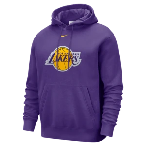 Męska bluza z kapturem NBA Nike Los Angeles Lakers Club - Fiolet