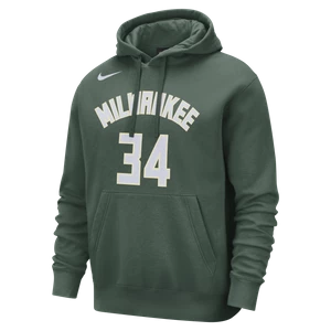 Męska bluza z kapturem NBA Nike Milwaukee Bucks Club - Zieleń