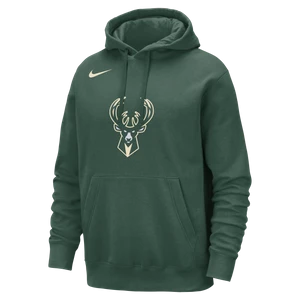 Męska bluza z kapturem NBA Nike Milwaukee Bucks Club - Zieleń