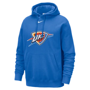 Męska bluza z kapturem NBA Nike Oklahoma City Thunder Club - Niebieski