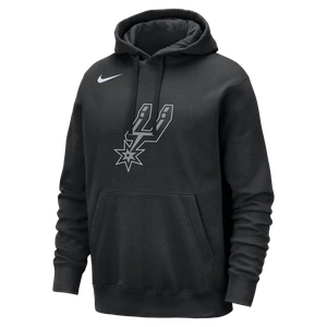 Męska bluza z kapturem NBA Nike San Antonio Spurs Club - Czerń