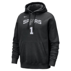 Męska bluza z kapturem NBA Nike San Antonio Spurs Club - Czerń