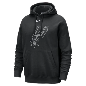 Męska bluza z kapturem NBA Nike San Antonio Spurs Club - Czerń