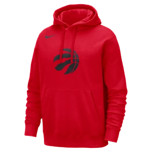 Męska bluza z kapturem NBA Nike Toronto Raptors Club - Czerwony