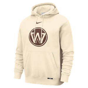 Męska bluza z kapturem Nike Club NBA Golden State Warriors City Edition - Brązowy