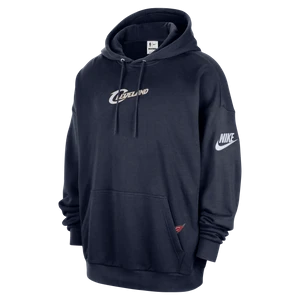 Męska bluza z kapturem Nike Club NBA Premium Cleveland Cavaliers 2025/26 Hardwood Classics - Niebieski