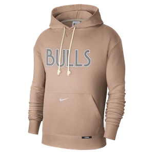 Męska bluza z kapturem Nike Dri-FIT NBA Courtside Chicago Bulls Standard Issue City Edition - Brązowy