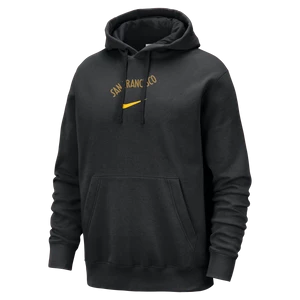 Męska bluza z kapturem Nike NBA Golden State Warriors Club Fleece City Edition - Czerń