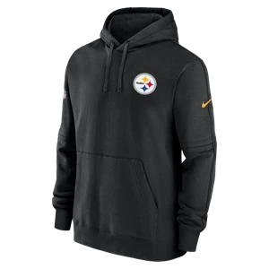 Męska bluza z kapturem Nike NFL Pittsburgh Steelers Sideline Club - Czerń