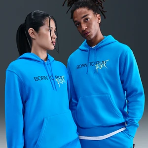 Męska bluza z kapturem Nike x Stranger Things - Niebieski