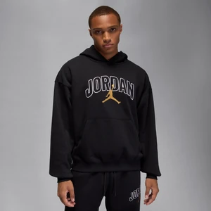 Męska bluza z kapturem o kroju oversize Jordan Brooklyn Fleece - Czerń