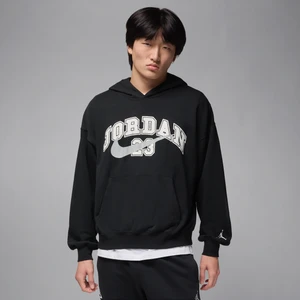 Męska bluza z kapturem z dzianiny dresowej o kroju oversize Jordan MVP - Czerń