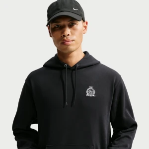 Męska bluza z kapturem z dzianiny dresowej Nike Club - Czerń