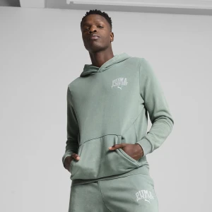 Męska bluza z kapturem z efektem sprania PUMA Class, Odzież, Zielony,