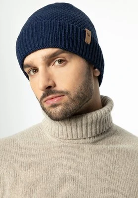 Zdjęcie produktu Męska czapka o grubym splocie granatowa Wittchen