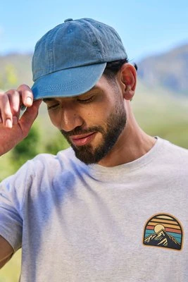 Męska czapka z daszkiem ze spranego denimu - Blue Mountain Warehouse